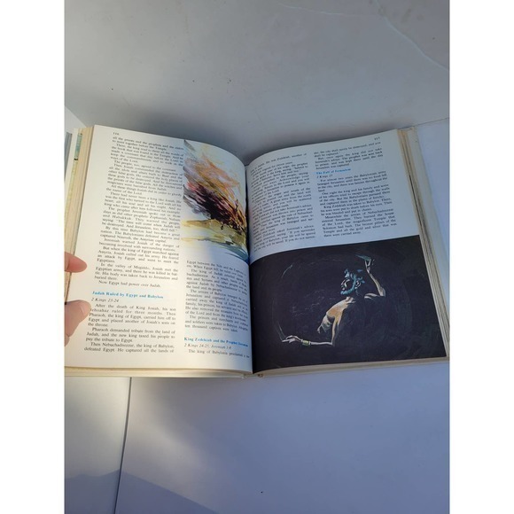 Vintage New Illustrated Bible for Children Adapted by Elenor R. Hirsh Book‎ - Picture 7 of 11